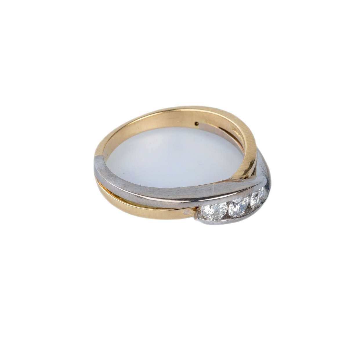 Bague en or jaune et blanc 18 cts - Castafiore