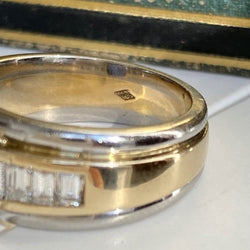 Bague en or jaune et blanc 18K saphir et diamants - Castafiore