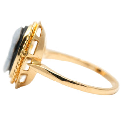 Bague en or jaune et camée - Castafiore