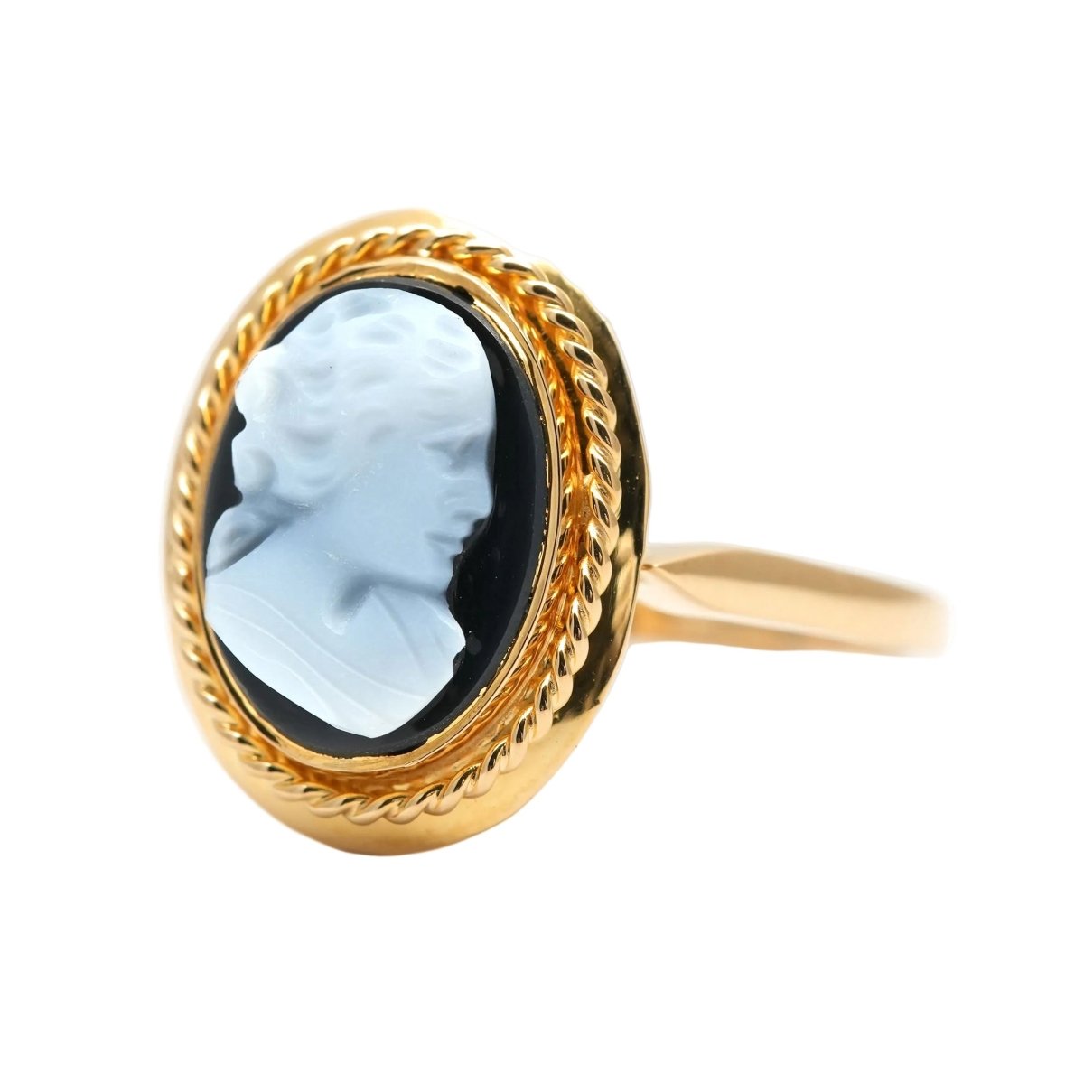 Bague en or jaune et camée - Castafiore