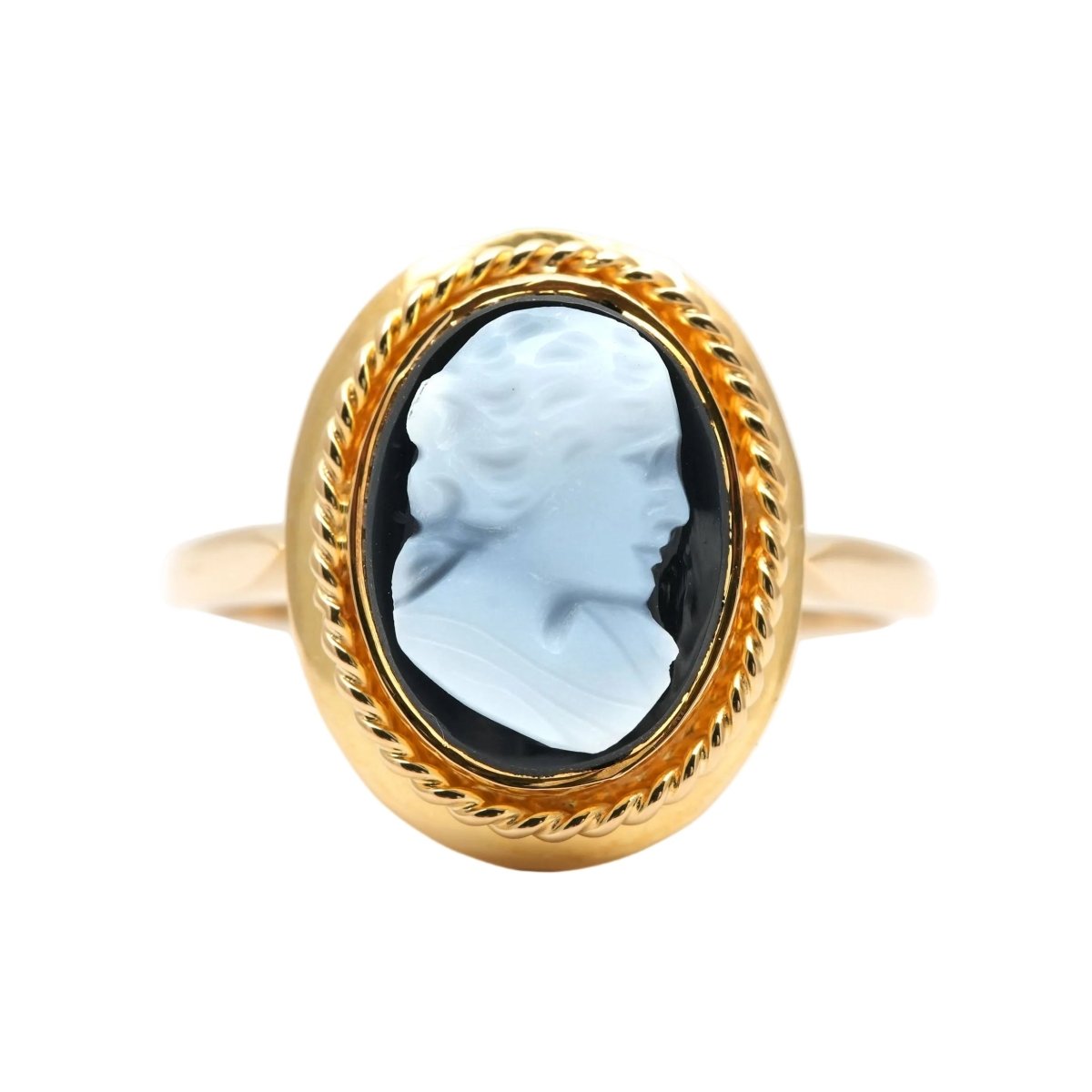 Bague en or jaune et camée - Castafiore