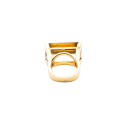 Bague en or jaune et citrine - Castafiore