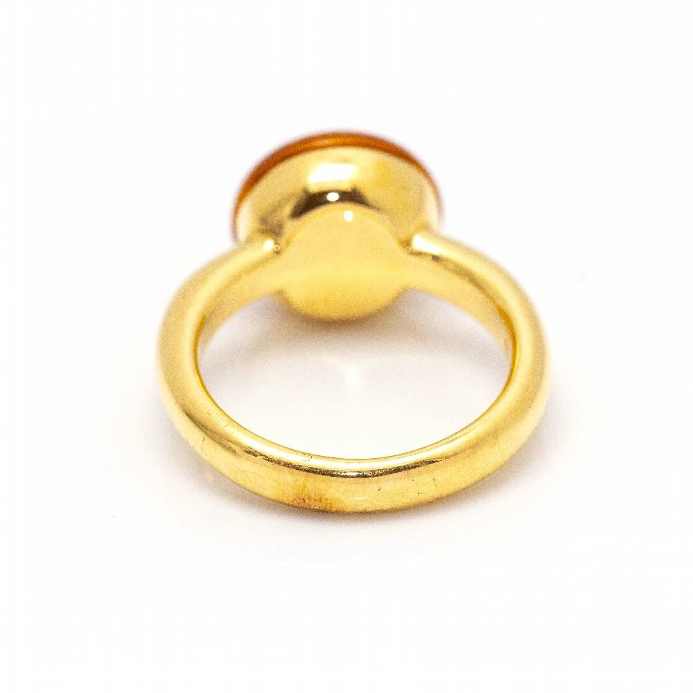 Bague en or jaune et citrine - Castafiore