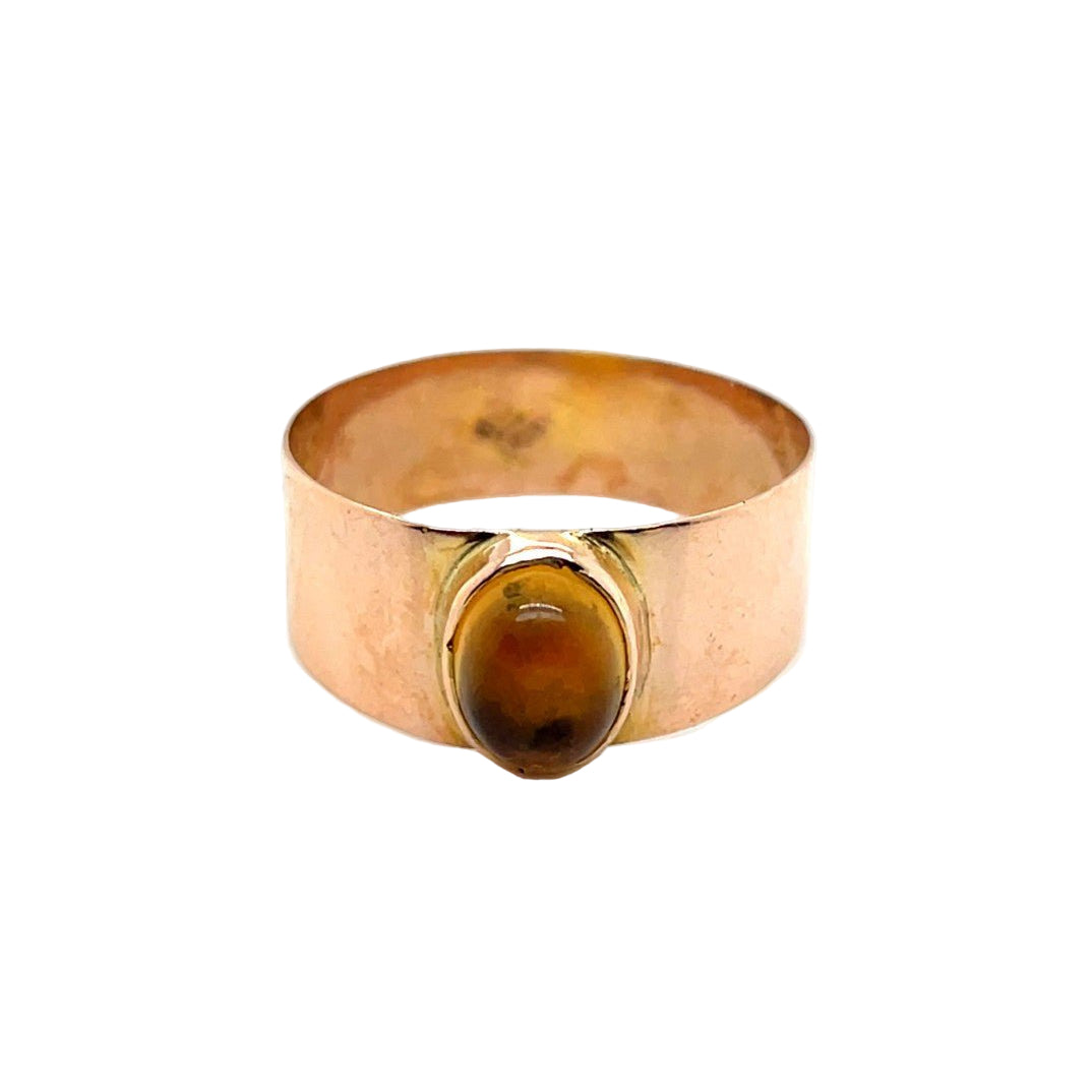 Bague en or jaune et citrine - Castafiore