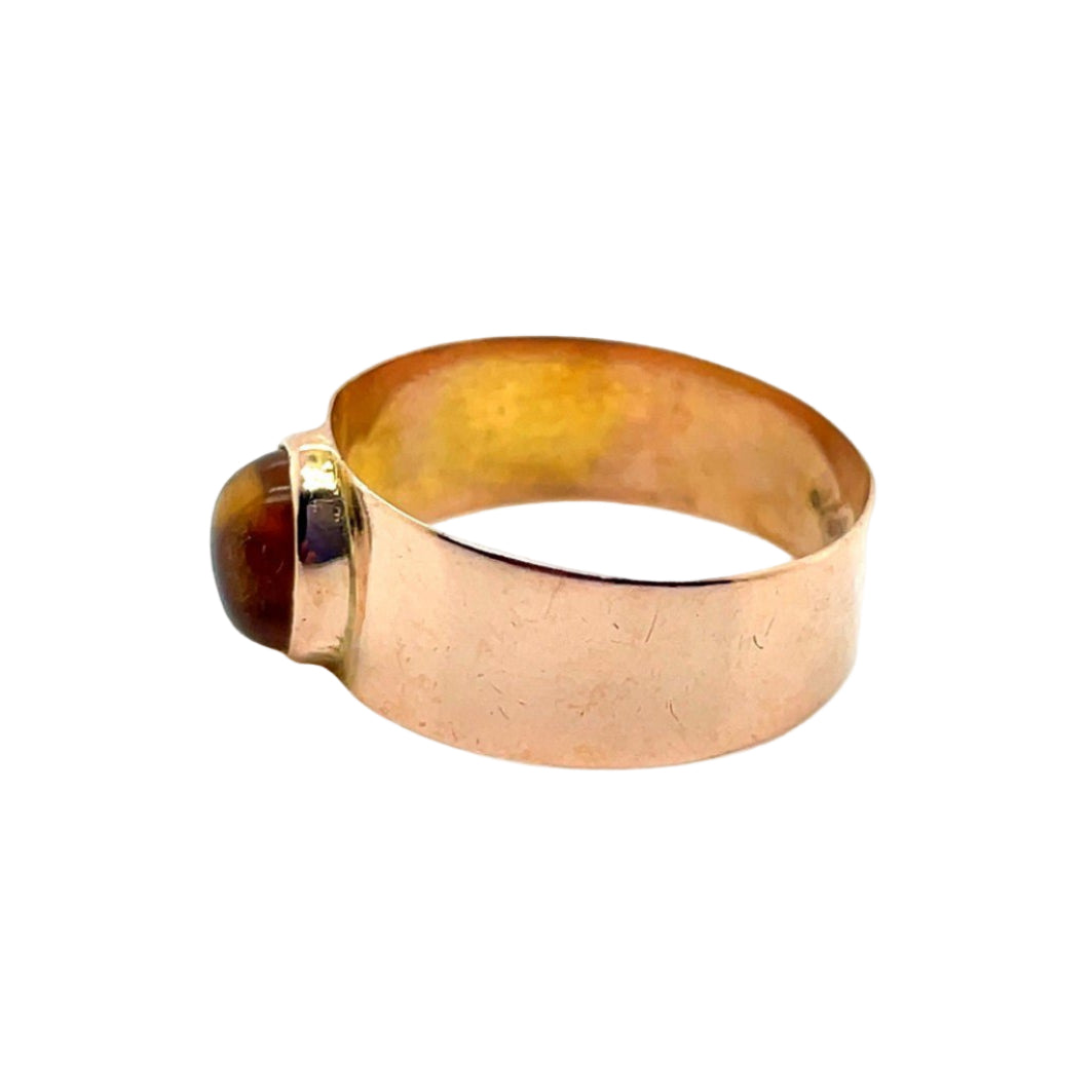 Bague en or jaune et citrine - Castafiore