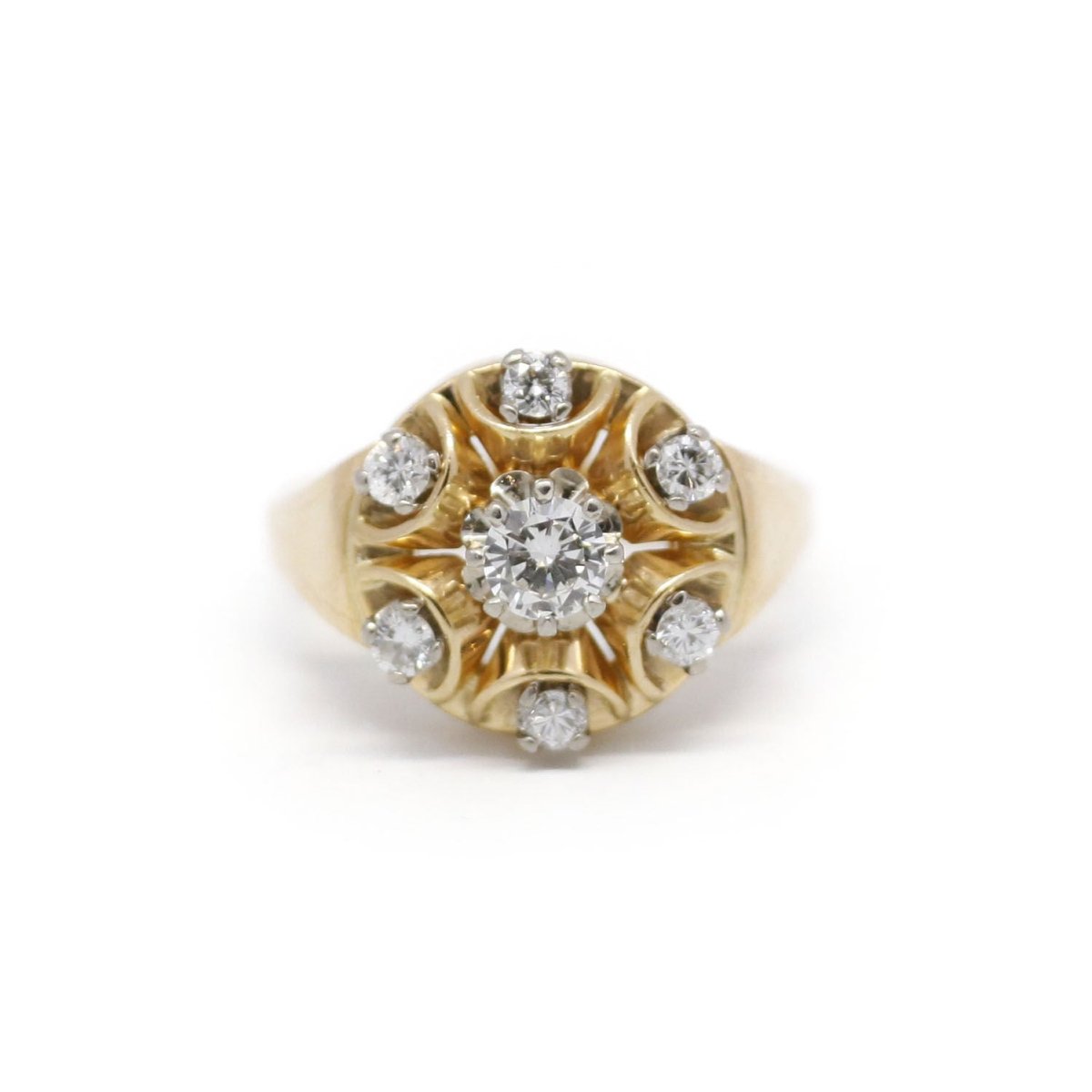 Bague en or jaune et diamant - Castafiore