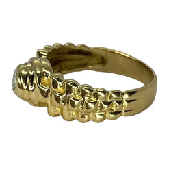 Bague en or jaune et diamant - Castafiore