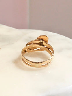 Bague en or jaune et diamant - Castafiore