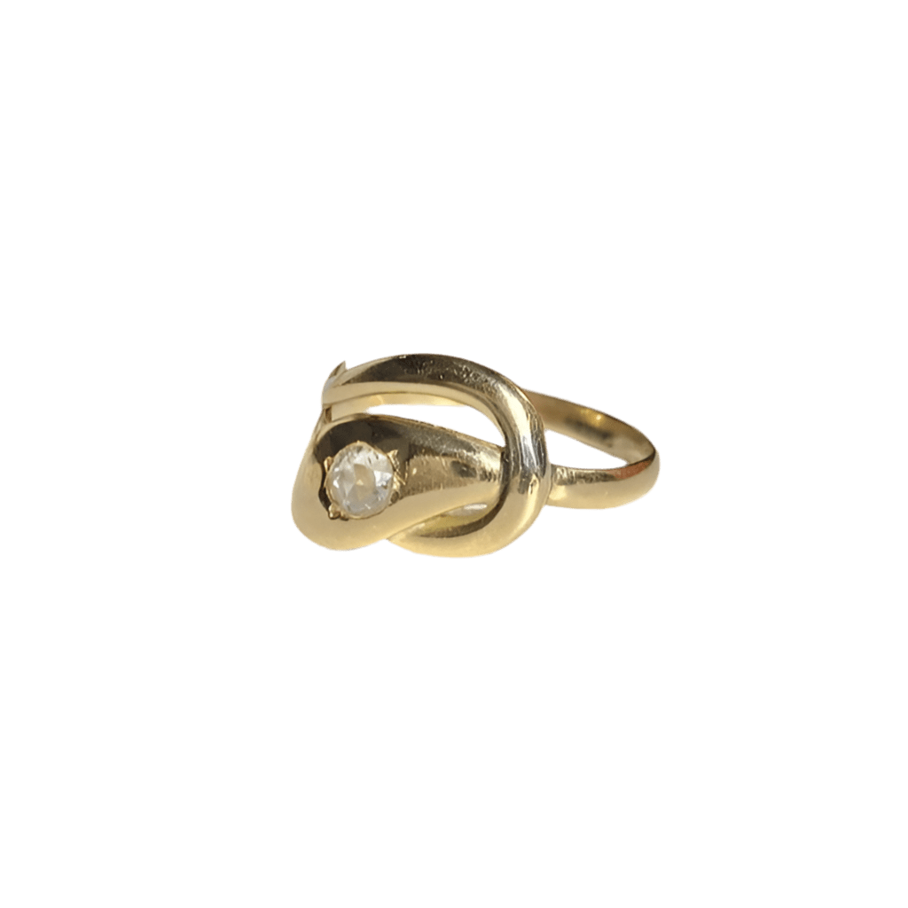Bague en or jaune et diamant - Castafiore