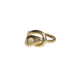 Bague en or jaune et diamant - Castafiore