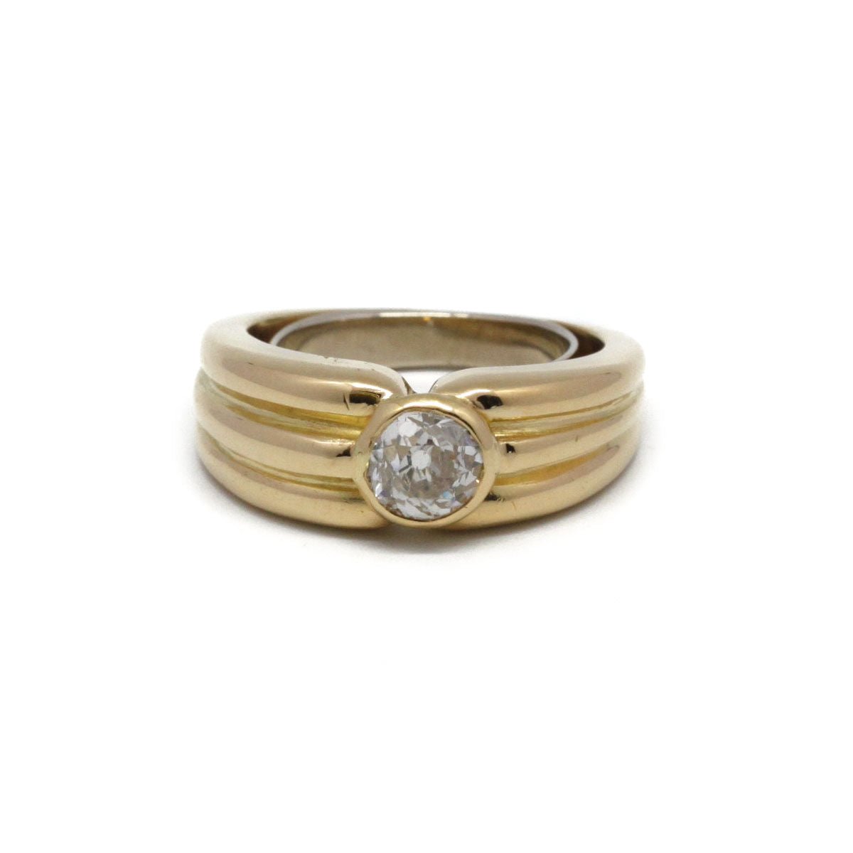 Bague en or jaune et diamant - Castafiore