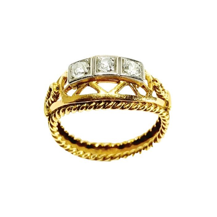Bague En or jaune Et diamant - Castafiore