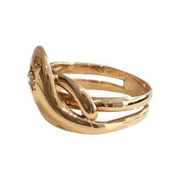 Bague en or jaune et diamant - Castafiore
