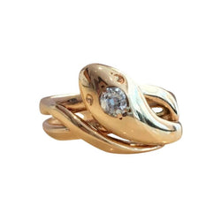 Bague en or jaune et diamant - Castafiore