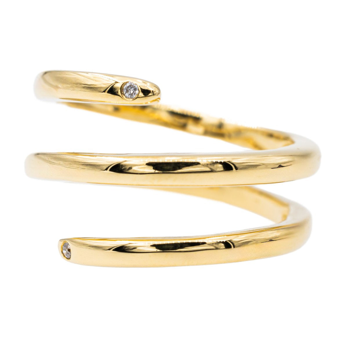 Bague en or jaune et diamant - Castafiore