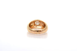 Bague en or jaune et diamant - Castafiore