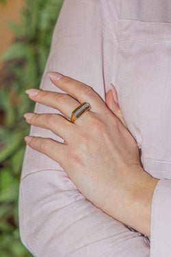 Bague en Or jaune et Diamant - Castafiore