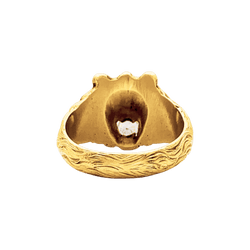 Ring "Lion", yellow gold, diamond.