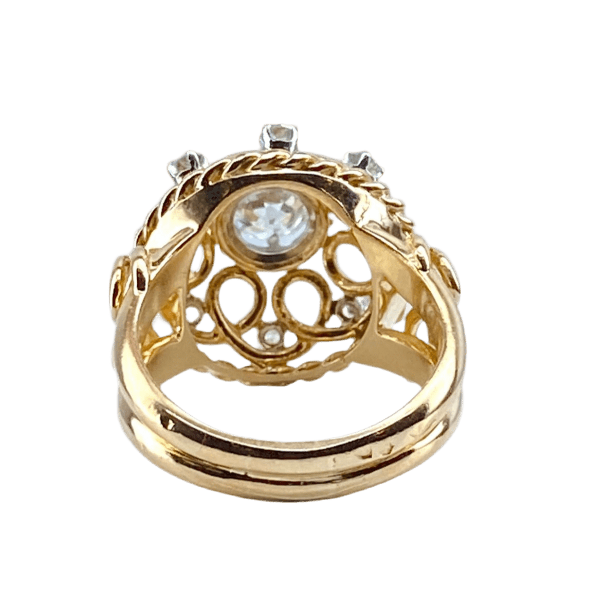 Bague en or jaune et diamant - Castafiore