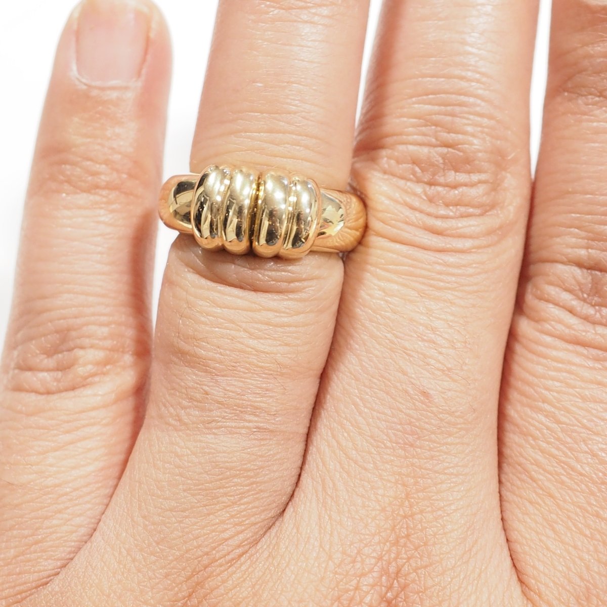 Bague en or jaune et diamant - Castafiore