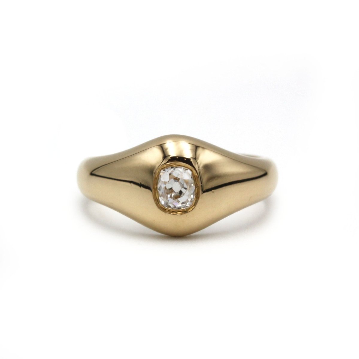 Bague en or jaune et diamant - Castafiore