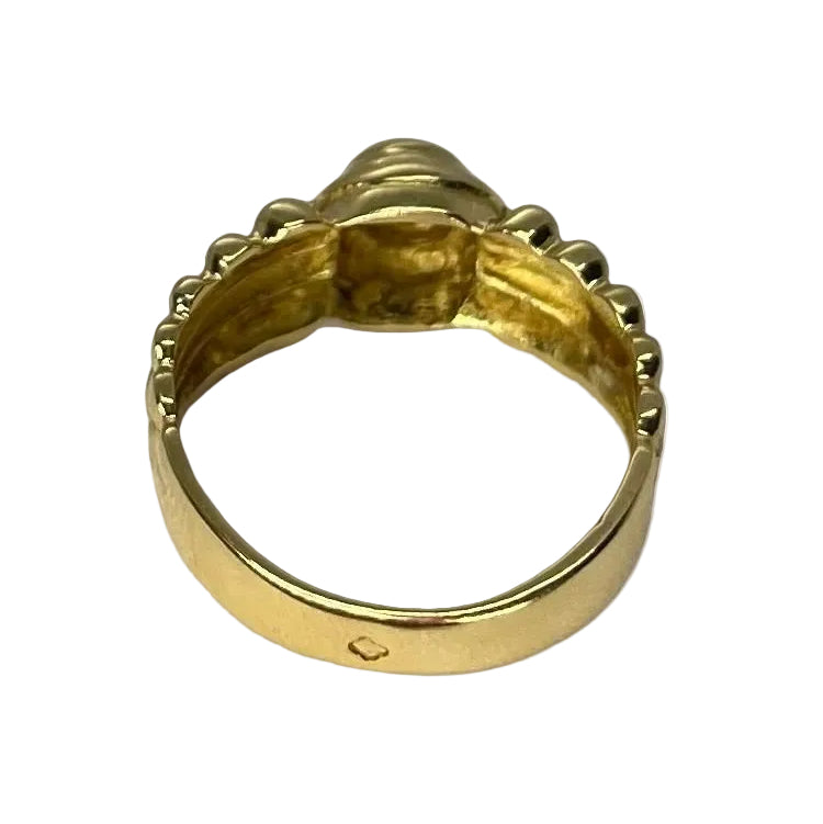 Bague en or jaune et diamant - Castafiore
