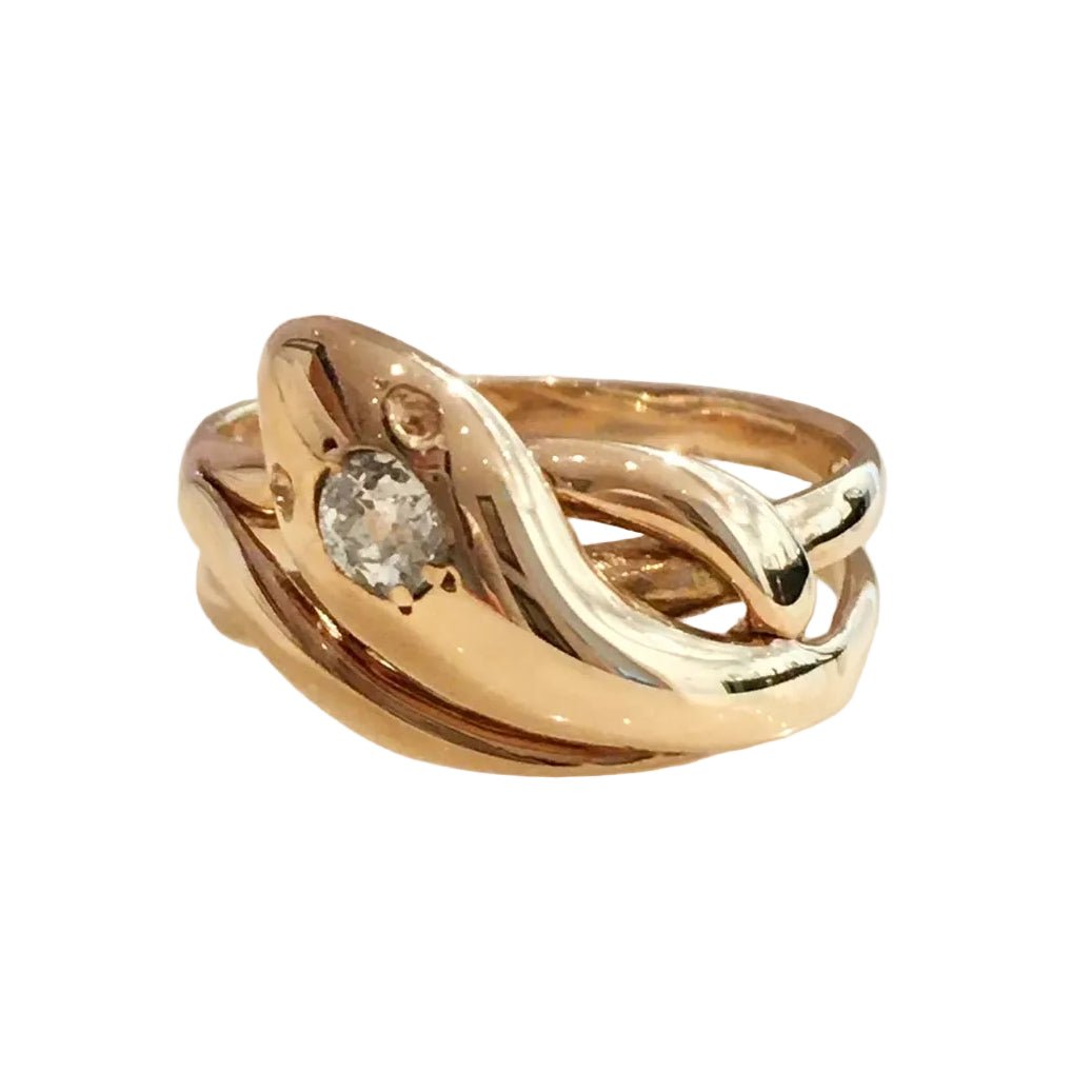Bague en or jaune et diamant - Castafiore