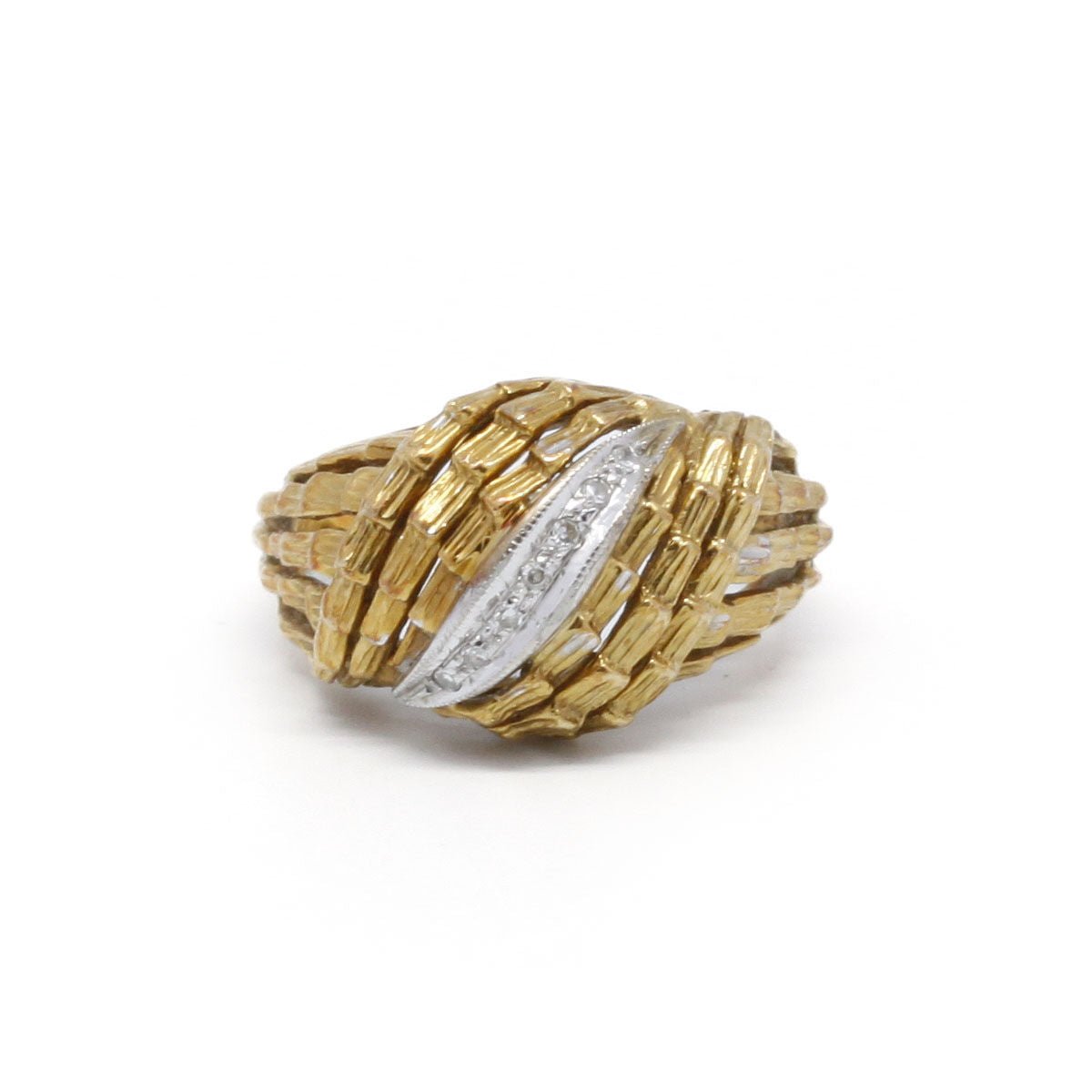 Bague en or jaune et diamant - Castafiore