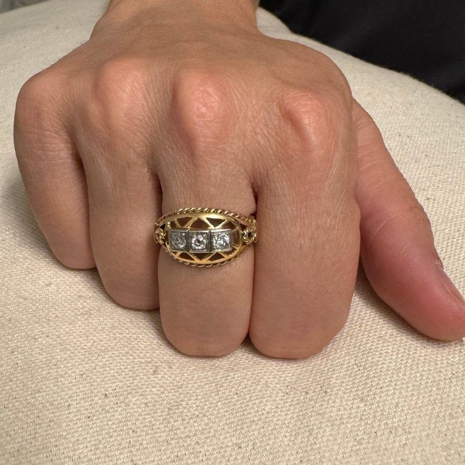 Bague En or jaune Et diamant - Castafiore