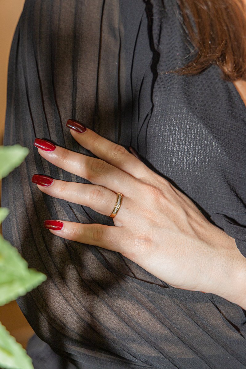Bague en or jaune et diamant - Castafiore