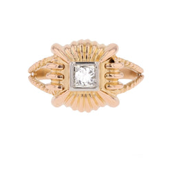 Bague en or jaune et diamant - Castafiore