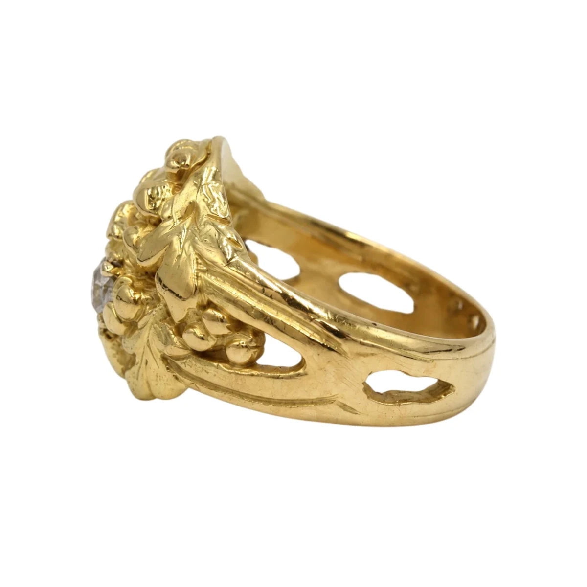 Bague en or jaune et diamant - Castafiore