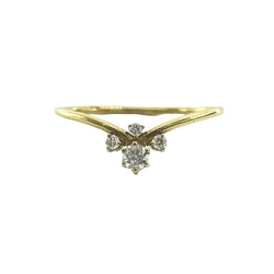 Bague en or jaune et diamants - Castafiore