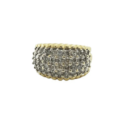 Bague en or jaune et diamants - Castafiore