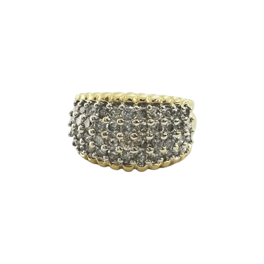 Bague en or jaune et diamants - Castafiore