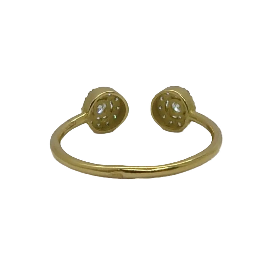 Bague en or jaune et diamants - Castafiore
