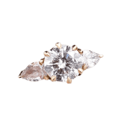 Bague en or jaune et diamants - Castafiore