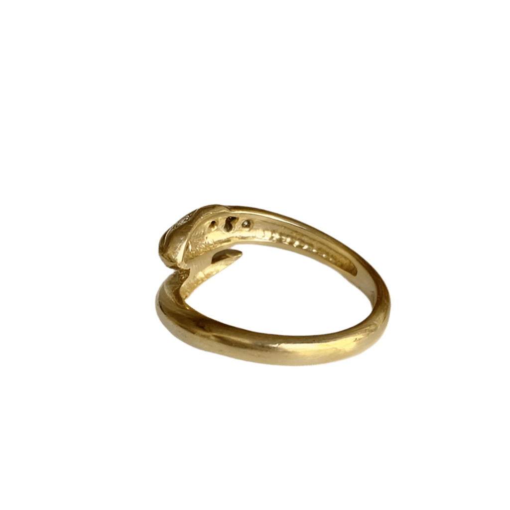 Bague en or jaune et diamants - Castafiore
