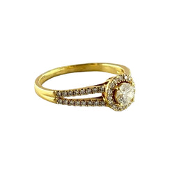 Bague en or jaune et diamants - Castafiore
