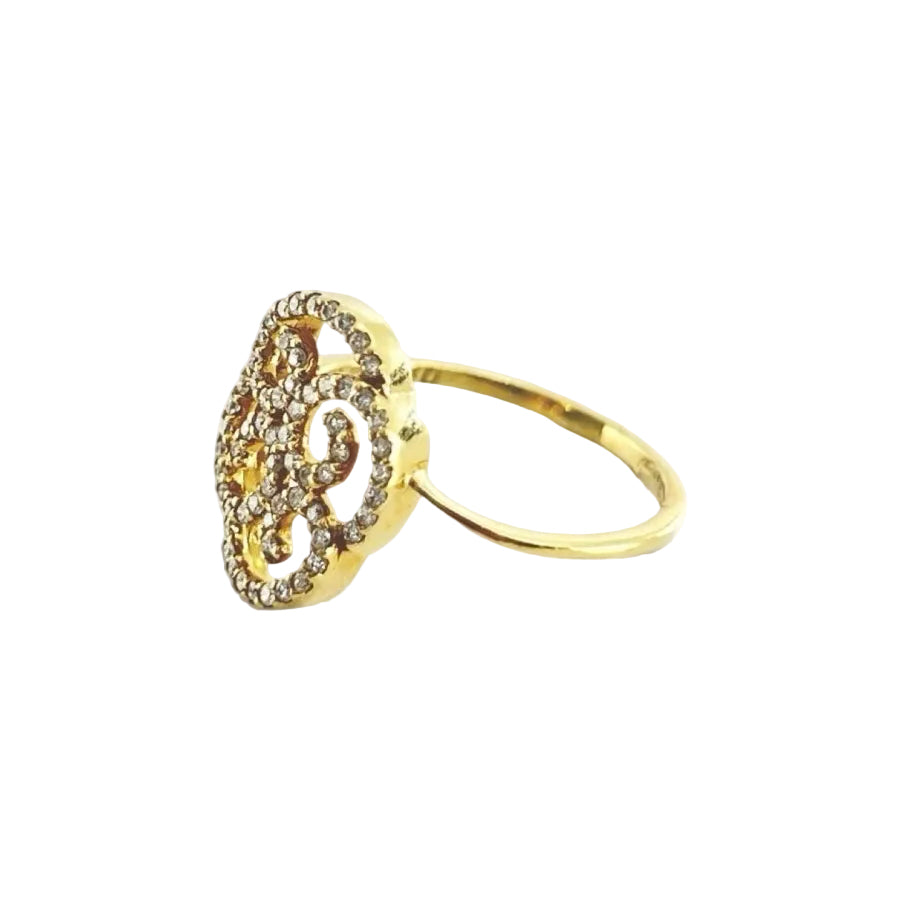 Bague en or jaune et diamants - Castafiore