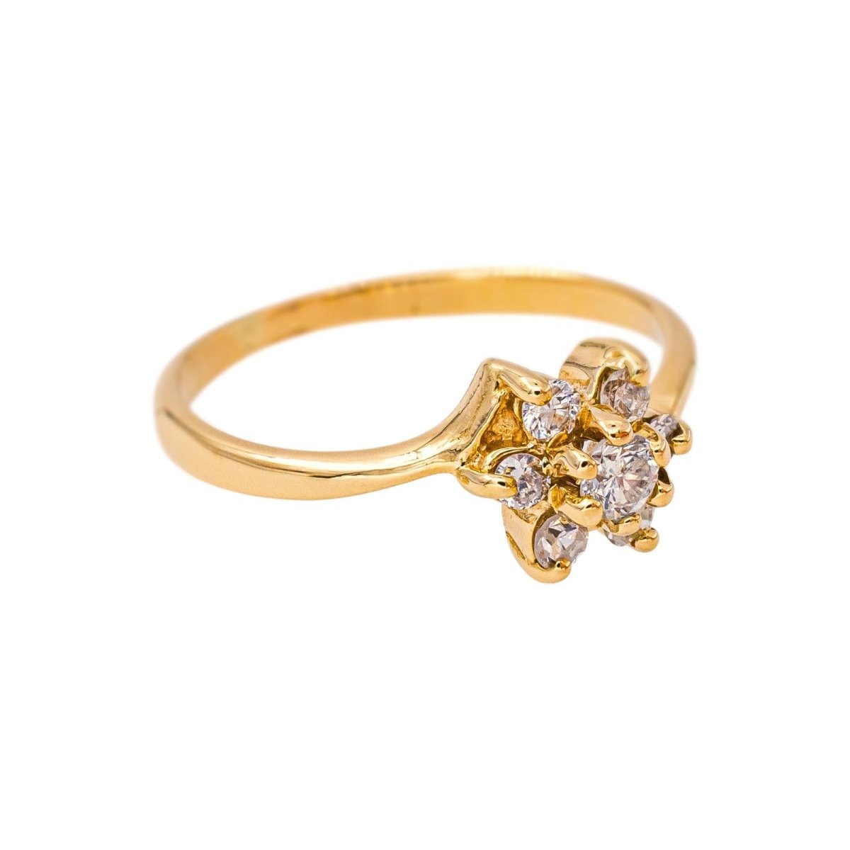 Bague en or jaune et diamants - Castafiore