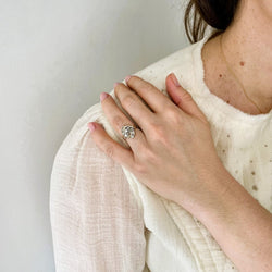 Bague en or jaune et diamants - Castafiore