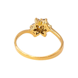 Bague en or jaune et diamants - Castafiore