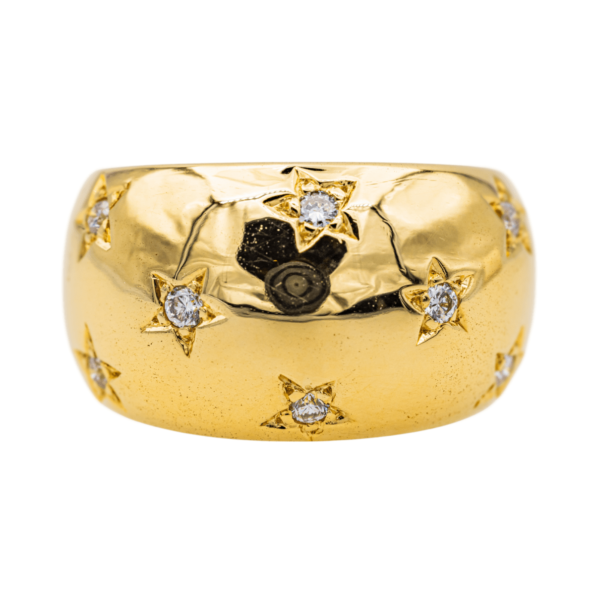 Bague en or jaune et diamants - Castafiore