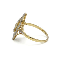 Bague en or jaune et diamants - Castafiore