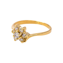 Bague en or jaune et diamants - Castafiore