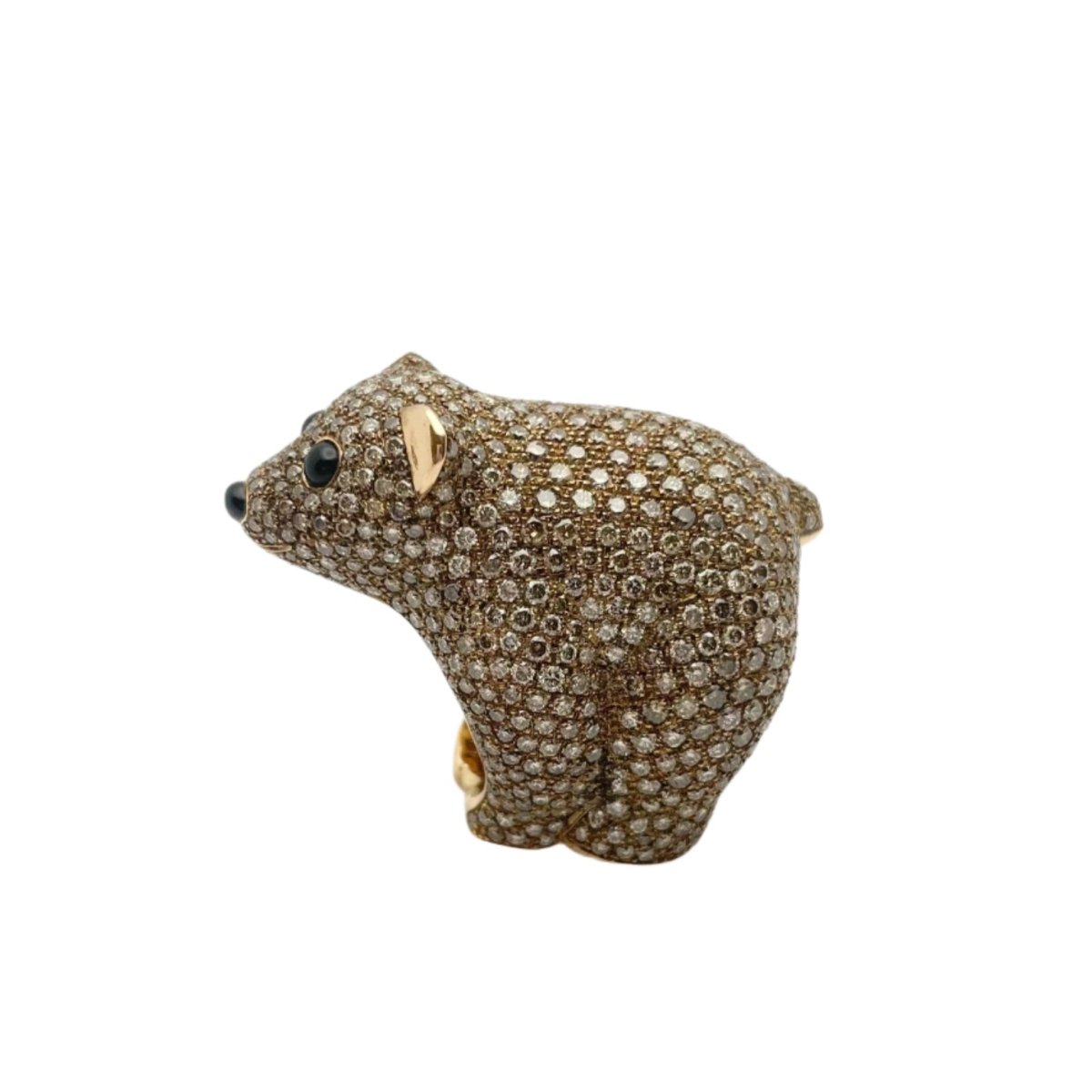 Bague en or jaune et diamants - Castafiore