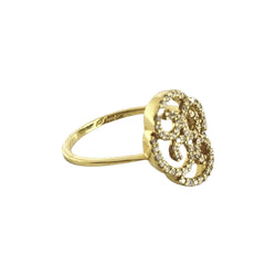 Bague en or jaune et diamants - Castafiore
