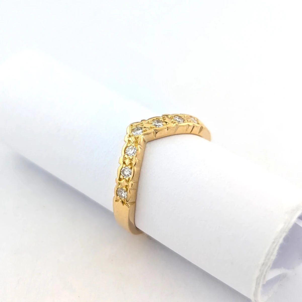 Bague en or jaune et diamants - Castafiore