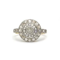 Bague en or jaune et diamants - Castafiore